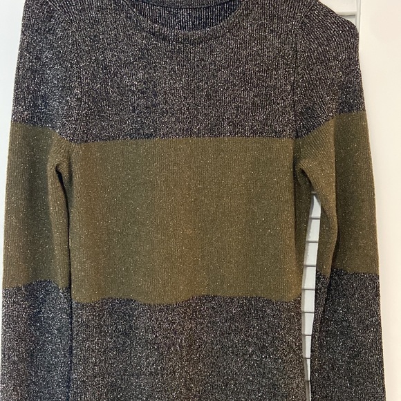 NWOT, A.L.C. Sharon striped metallic dress - Picture 3 of 4